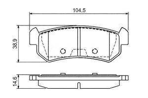 Klocki Hamulcowe Chevrolet Lacetti Nubira Daewoo L