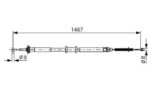 Linka Hamulca Ręcznego Fiat Punto 1,4 1,9 Jtd 03-1