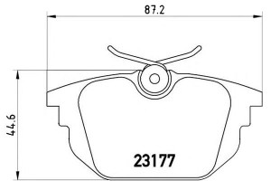 Klocki Hamulcowe Fiat Bravo Marea Tył Brembo