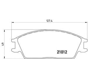 Klocki Hamulcowe Hyundai Pony Accent Z Czuj. Bremb