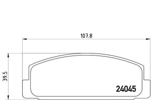 Klocki Hamulcowe Mazda 6 02- Tył Brembo