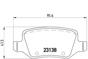 Klocki Hamulcowe Mercedes W168 A-klasa 99- Tył Bre