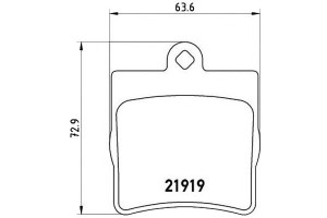 Klocki Hamulcowe Mercedes W203 C-klasa 00-07 Tył B