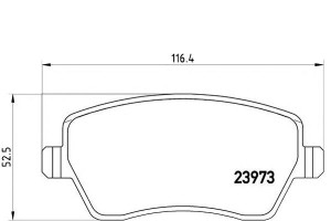 Klocki Hamulcowe Nissan Micra 03- Brembo