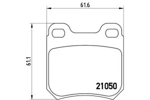 Klocki Hamulcowe Opel Omega A 86-94 Tył Brembo