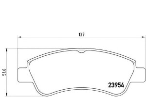 Klocki Hamulcowe Peugeot 307 1.4i 01- Brembo