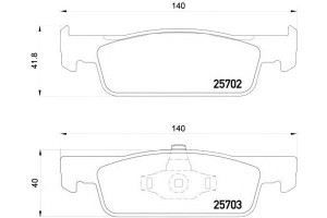 Klocki Hamulcowe Renault Clio Iv 12- Przód Brembo