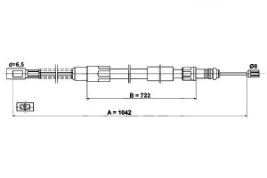 Linka Hamulca Ręcznego Vw Lt 28-35 I 2.0-2.7d 04.7
