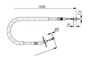Linka Hamulca Ręcznego Mercedes Sprinter 2-t (901