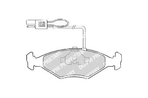 Klocki Hamulcowe Fiat Fiorino 93- Delphi Ham