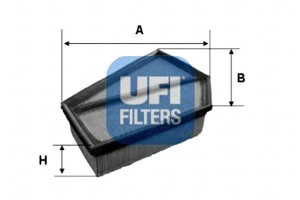 Filtr Powietrza Volvo S40 2.4d5 06- Ufi