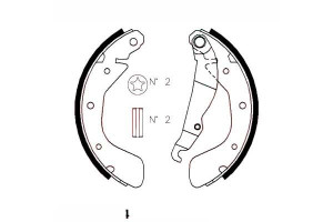 Szczęki Hamulcowe Opel Astra F 91-98 Zimmermann