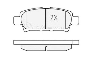 Klocki Hamulcowe Mitsubishi Tył Outlander 03- Lanc