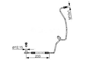 Przewód Hamulcowy Elast. Audi A3 Seat Toledo Ii Sk