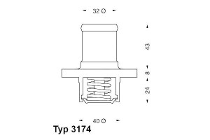 Termostat (89c W Obudowie) Opel Frontera B Renault