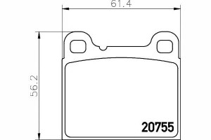 Klocki Hamulcowe Volvo Tył 740 S70 Textar