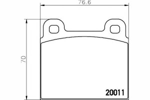 Klocki Hamulcowe Vw Przód T2 79-86 Textar