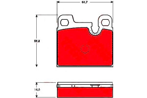 Klocki Hamulcowe Bmw 7 (e23) 2.8-3.4 05.77-09.86 T