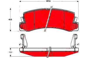 Klocki Hamulcowe Toyota Tył Avensis Camry Carina 8