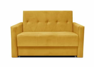 Sofa 2-osobowa BOMO Żółta