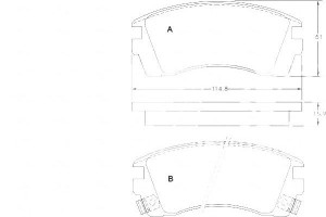 Klocki Hamulcowe Nissan Sunny N14 91-96 Z Czuj. A.