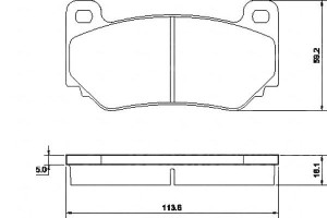 Klocki Hamulcowe Mg Tf160 02- Przód A.b.s.