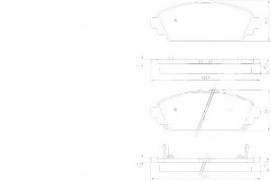 Klocki Hamulcowe Honda Accord 98-02 1.6 Z Czuj. A.