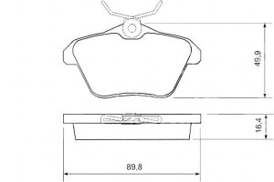 Klocki Hamulcowe Alfa Romeo 156 97- Tył A.b.s.