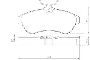 Klocki Hamulcowe Citroen C3 1.4hdi-1.6 02- A.b.s.