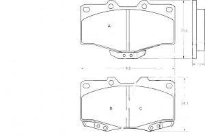 Klocki Hamulcowe Toyota Hilux 88-05 A.b.s.