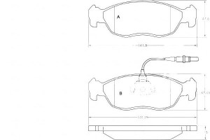 Klocki Hamulcowe Citroen Saxo 96-03 Z Czuj. A.b.s.