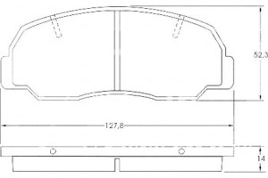 Klocki Hamulcowe Daihatsu Feroza 90-97 A.b.s.