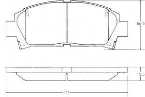Klocki Hamulcowe Toyota Avensis 00-01 A.b.s.