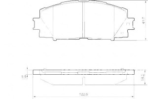 Klocki Hamulcowe Toyota Yaris 06- A.b.s.