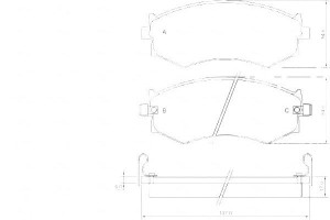 Klocki Hamulcowe Nissan 240sx 89-91 A.b.s.