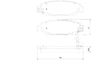 Klocki Hamulcowe Lexus Gs300 93-97 Tył A.b.s.
