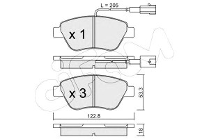 Klocki Hamulcowe Fiat Grande Punto 05- Cifam