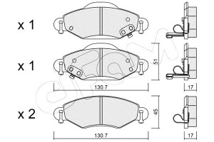 Klocki Hamulcowe Toyota Yaris 01- Cifam