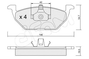 Klocki Hamulcowe Audi Seat Skoda Vw Cifam