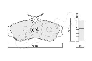 Klocki Hamulcowe Citroen Xsara Picasso 00- Cifam