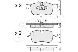 Klocki Hamulcowe Rover 75 99-04 Cifam