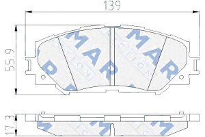 Klocki Hamulcowe Przód Toyota Auris Corolla Urban