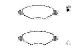 Klocki Hamulcowe Peugeot 206 206+ 1.1-1.9d 09.98-