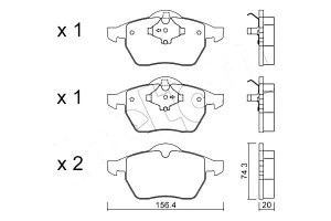 Klocki Hamulcowe Audi A4 Vw Passat 96- Metelli