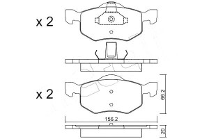 Klocki Hamulcowe Ford Maverick 00- Metelli