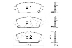 Klocki Hamulcowe Honda Accord 98-02 Czuj Metelli