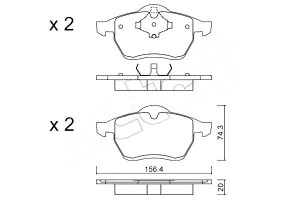 Klocki Hamulcowe Ford Seat Vw Sharan 95-00 Metelli