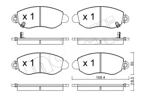 Klocki Hamulcowe Ford Transit 00- Metelli