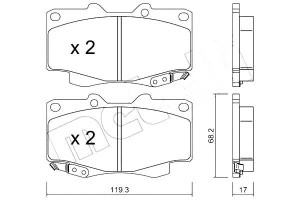 Klocki Hamulcowe Toyota Hilux 01- Metelli