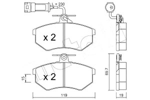 Klocki Hamulcowe Audi 100 82-90 Czuj Metelli